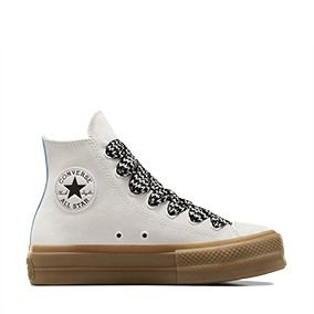 Chuck Taylor All Star Platform HI Vintage White/Out Of The Blue Suede