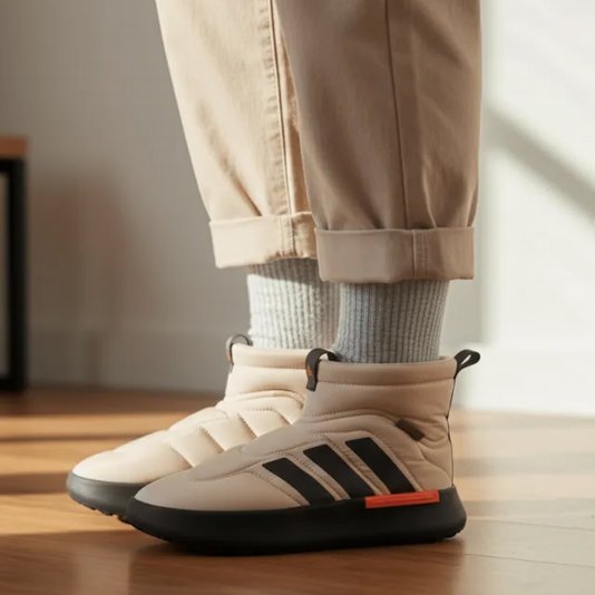Adipuff MID Beige/Black/Orange