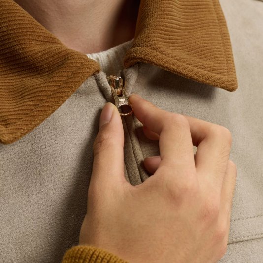 Crafted Jacket Padded Strange Goods Brown