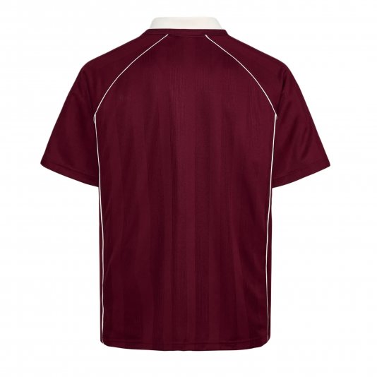 Blk Polo Shirt Shadow Red