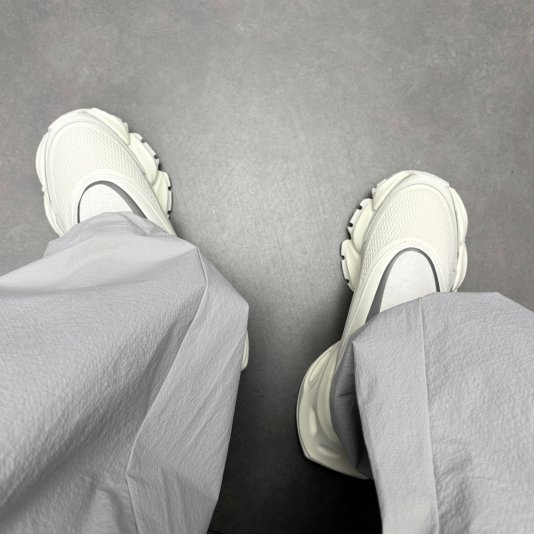 XLG Runner Mule Cloud White/Gray Silver/White Gray