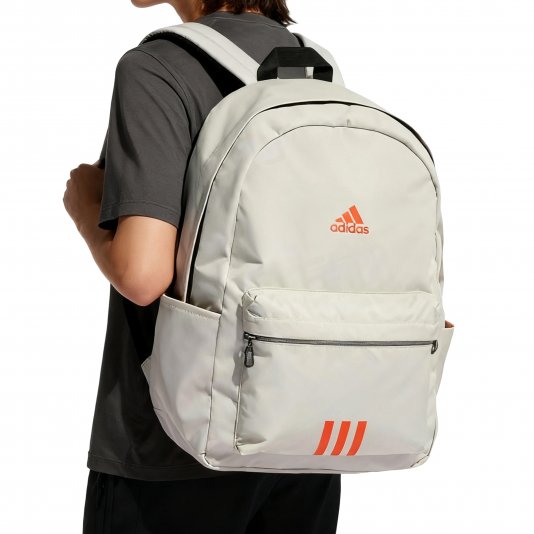 Classic Badge Sports 3-Stripes Aluminium/Semi Impact Orange/Black