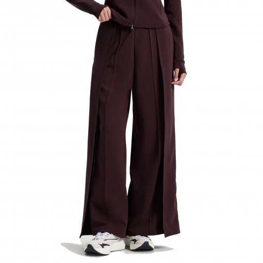 Pleat Wide Pant Shadow Brown