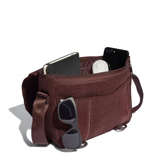 Next+ Corduroy Messenger Bag Shadow Brown