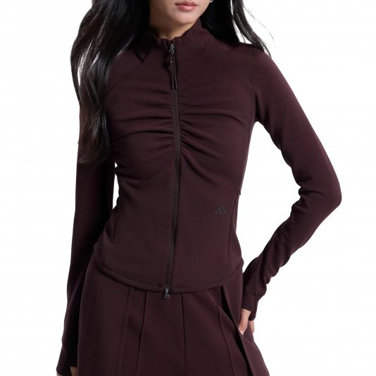 Gather Slim Jacket Shadow Brown