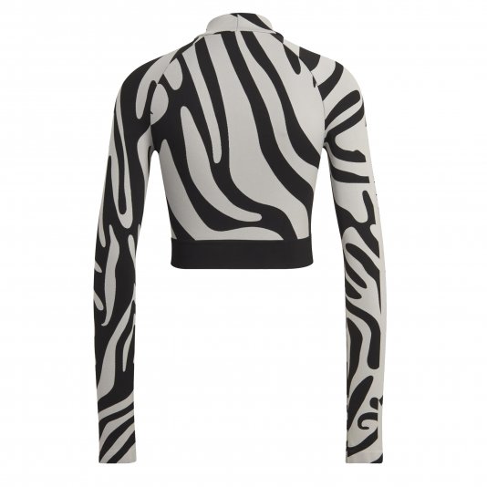 Seamless Wolford Crop Top X Stella McCartney Grey Two/Black