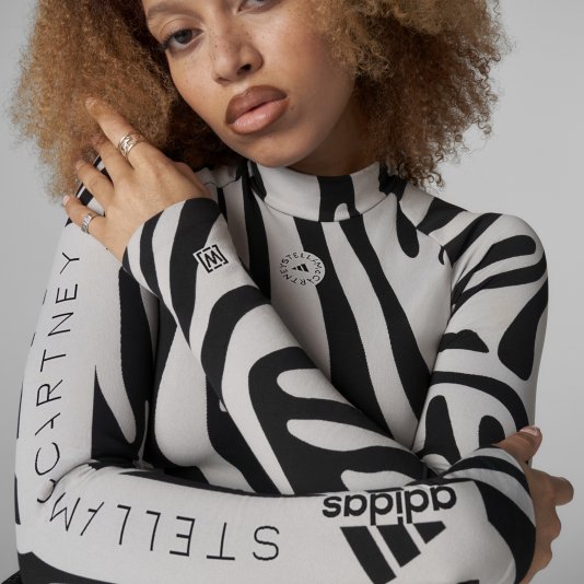 Seamless Wolford Crop Top X Stella McCartney Grey Two/Black