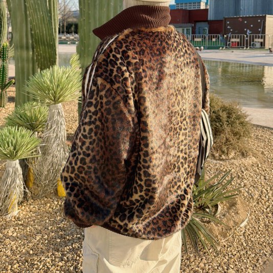 JQD TT Track Top Knit Leopard Black/Brown