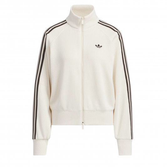 Knit Baloon Track Top Wonder White