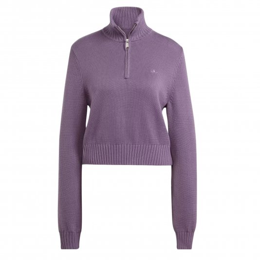 Premium Essentials Half Zip Dark Gray Violet
