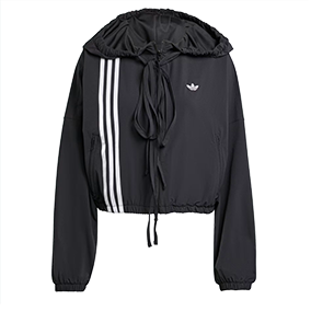 Ribbon Off Placed 3-Stripes Tracktop Black