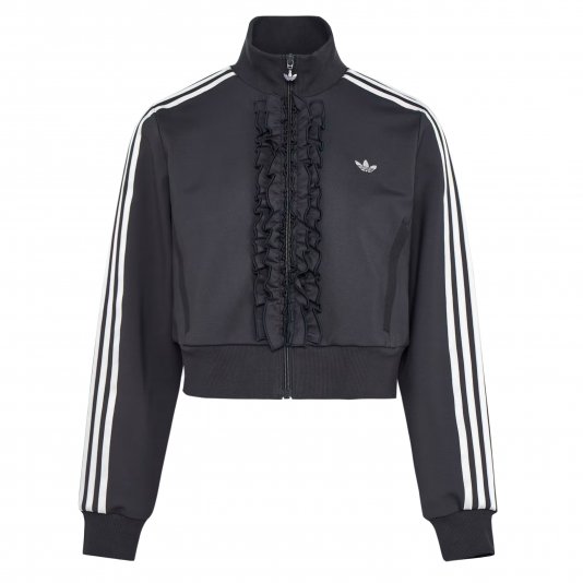 Ruffle Track Top Grey Six