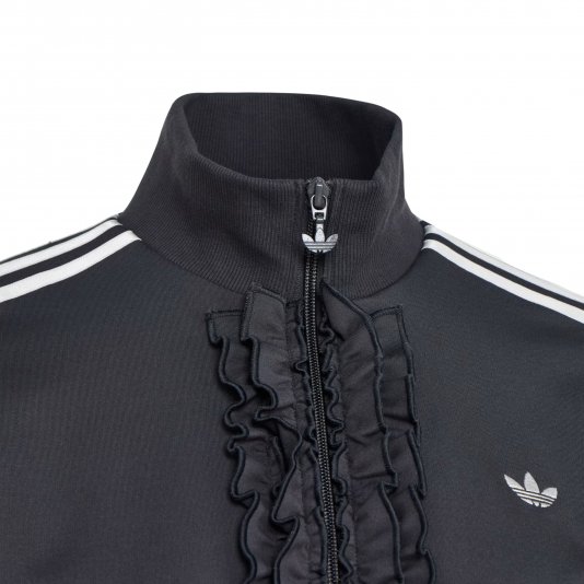 Ruffle Track Top Grey Six