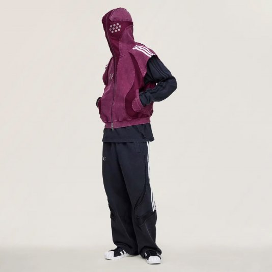 Teamgeist Hooded Zip Up X Thug Club Maroon
