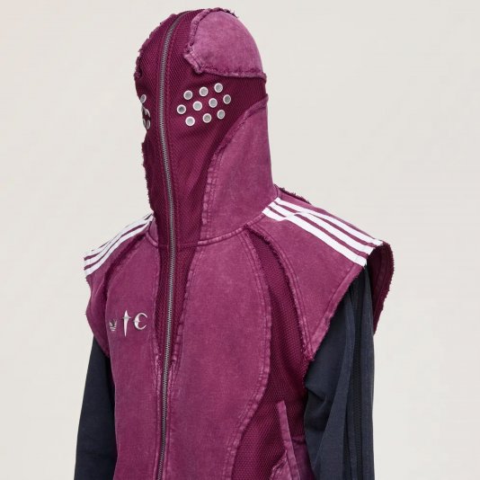 Teamgeist Hooded Zip Up X Thug Club Maroon