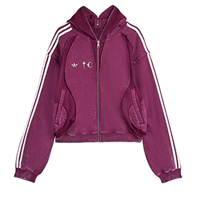 Teamgeist Hooded Zip Up X Thug Club Maroon