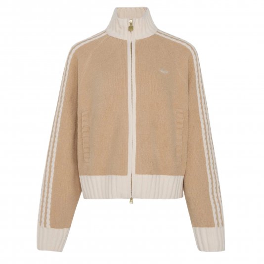 W Knit Track Top Magical Light Brown