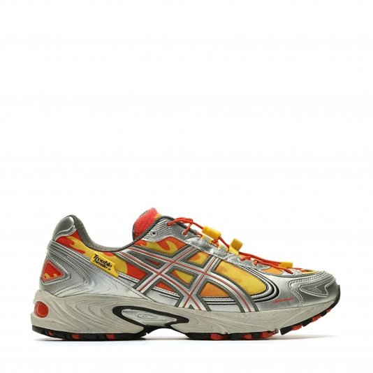 Gel-Kahana TR V4 X Trouble Smile Metallic Silver/Orange/Yellow