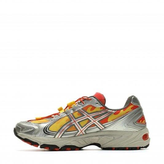 Gel-Kahana TR V4 X Trouble Smile Metallic Silver/Orange/Yellow