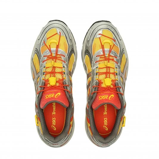 Gel-Kahana TR V4 X Trouble Smile Metallic Silver/Orange/Yellow