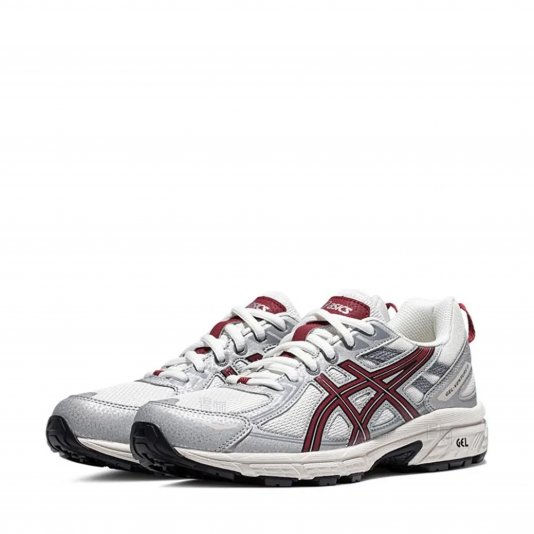 Gel-Venture 6 White/Wine Red/Light Gray