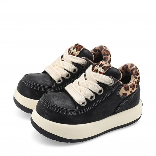 UFO Black Leopard Print