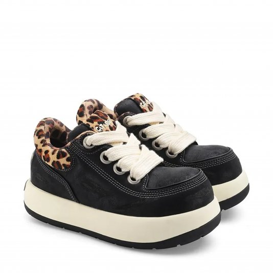 UFO Black Leopard Print