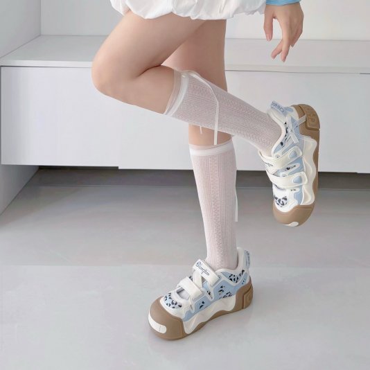 AutoSkate Mary Jane Milk White/Clear Blue