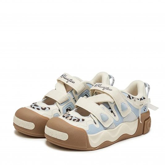 AutoSkate Mary Jane Milk White/Clear Blue