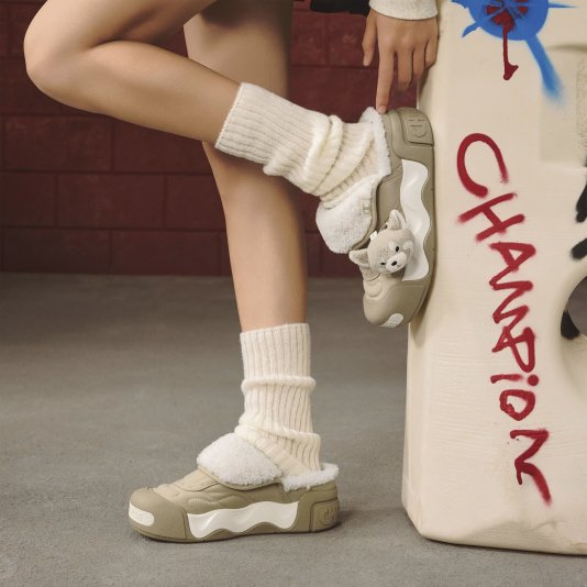 AutoSkate V1 Slip Puffy Sandstone/Milk White