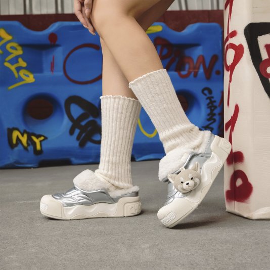 AutoSkate V1 Slip Puffy Silver/Milk White