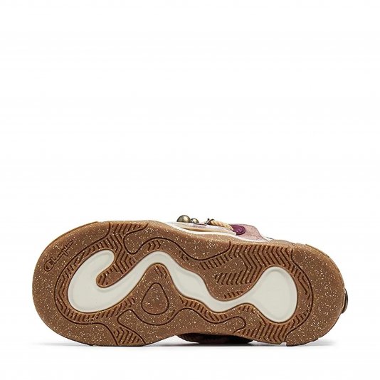 AutoSkate V1 W Sesame Brown/Preppy Red