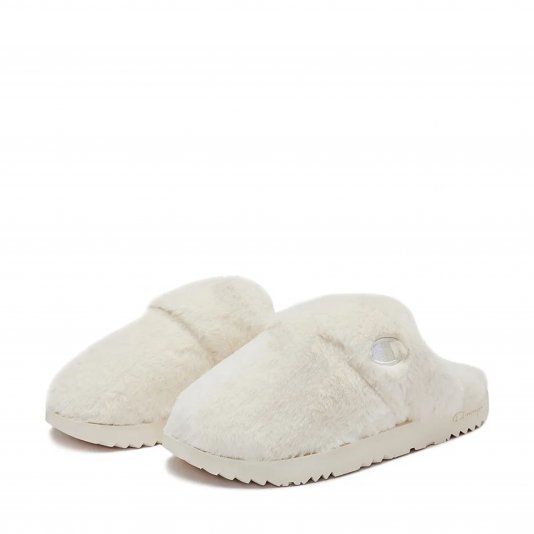 Slide Fluffy 1 Off White