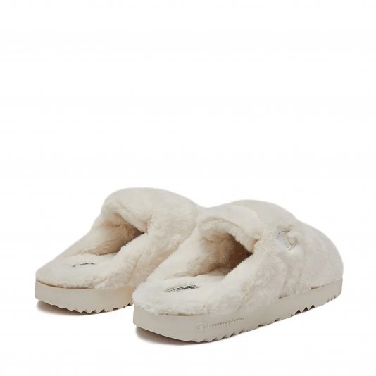 Slide Fluffy 1 Off White