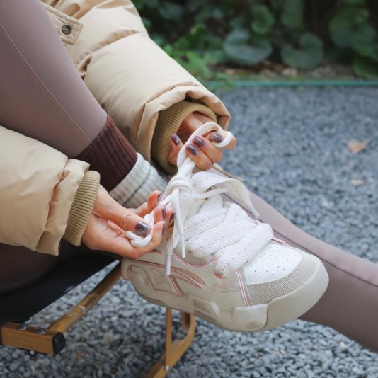 TronSkate V1 Milk White/Rose Pink