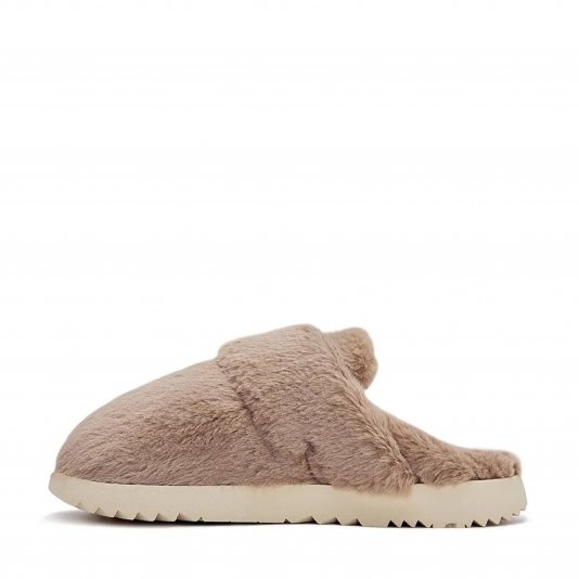 Slide Fluffy 1 Brown