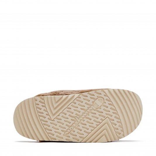 Slide Fluffy 1 Brown