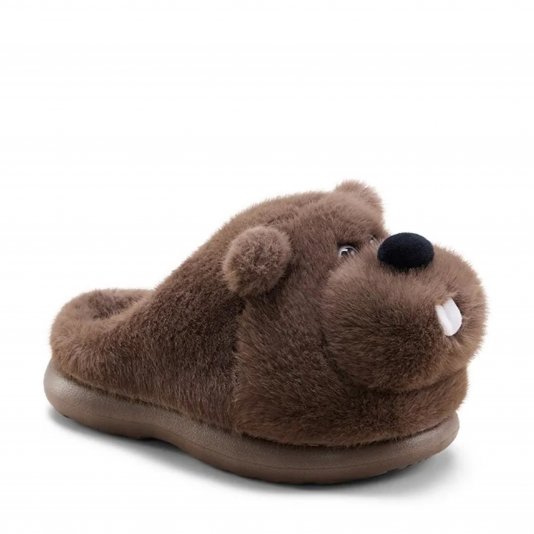 Cute Marmot Small Charcoal Ash
