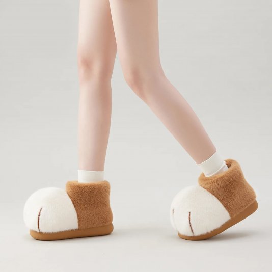 Snowball Cat Small Brown/White