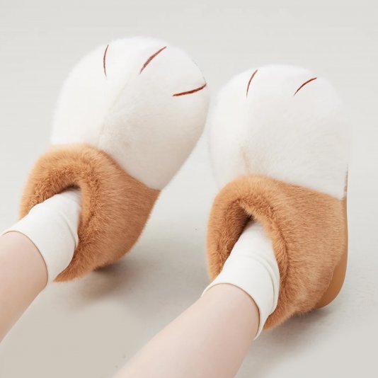 Snowball Cat Small Brown/White