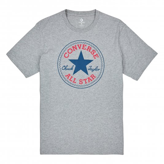 Left Chest Star Chevron Tee Grey