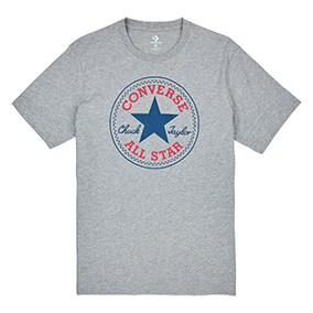 Left Chest Star Chevron Tee Grey
