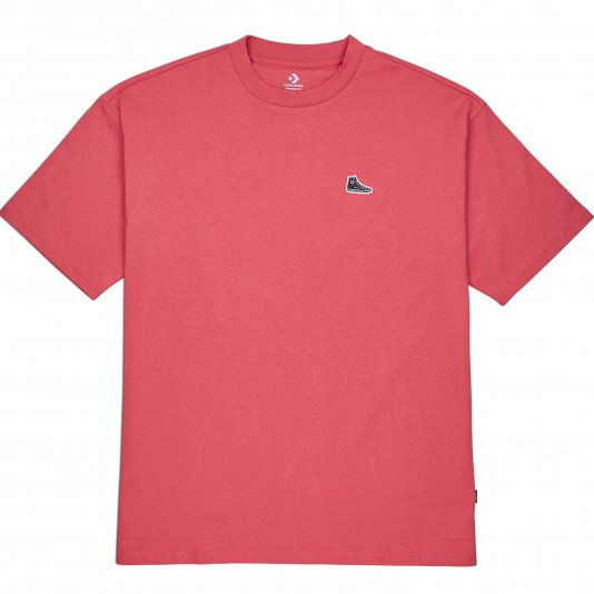 Mens Knit T-Shirt Pink