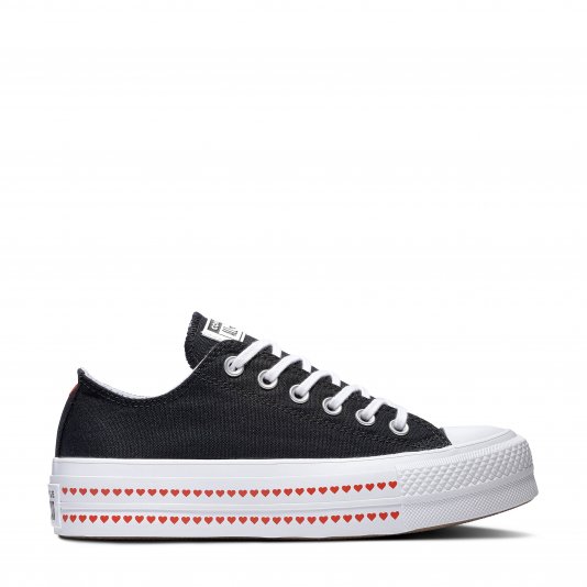 Chuck Taylor All Star OX Platform Love Fearlessly Black/University Red/White