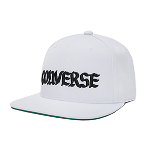 Graphic Snapback Cap White