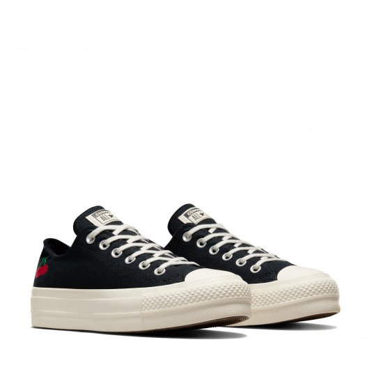 Chuck Taylor All Star Platform Cherries OX Black/Egret/Red