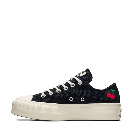 Chuck Taylor All Star Platform Cherries OX Black/Egret/Red