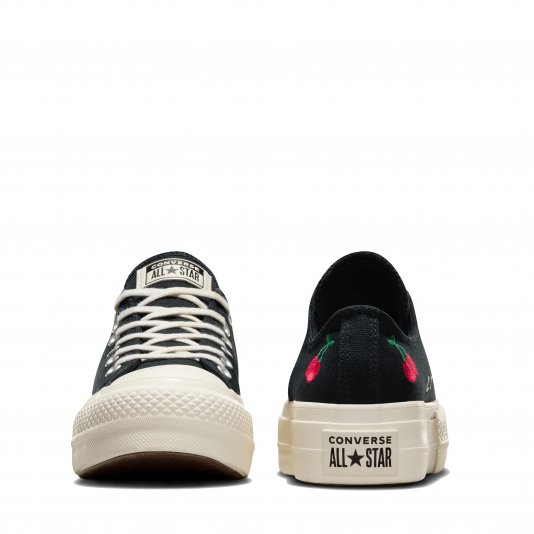 Chuck Taylor All Star Platform Cherries OX Black/Egret/Red