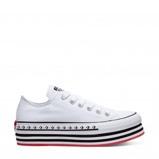 Chuck Taylor All Star Platform Logo Play OX White/Black