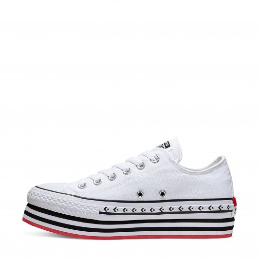 Chuck Taylor All Star Platform Logo Play OX White/Black